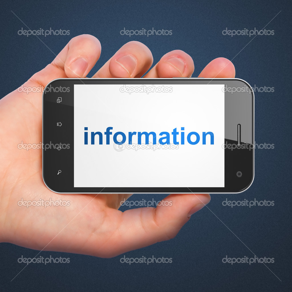 Information concept: Information on smartphone