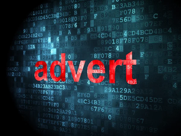 Advertising concept: Advert on digital background — Stock Photo, Image