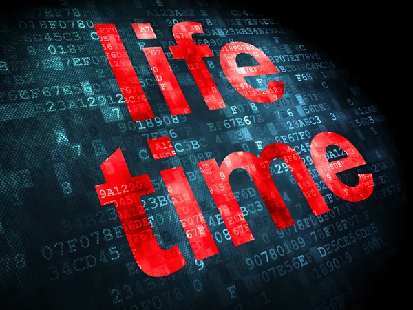 Timeline concept: Life Time on digital background — Stock Photo, Image