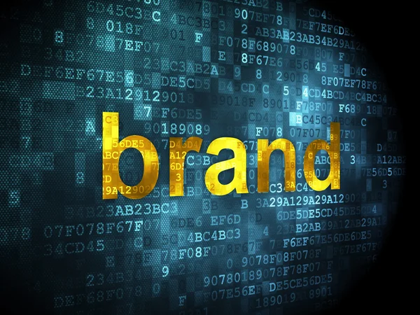 Advertising concept: Brand on digital background — Stock Photo, Image
