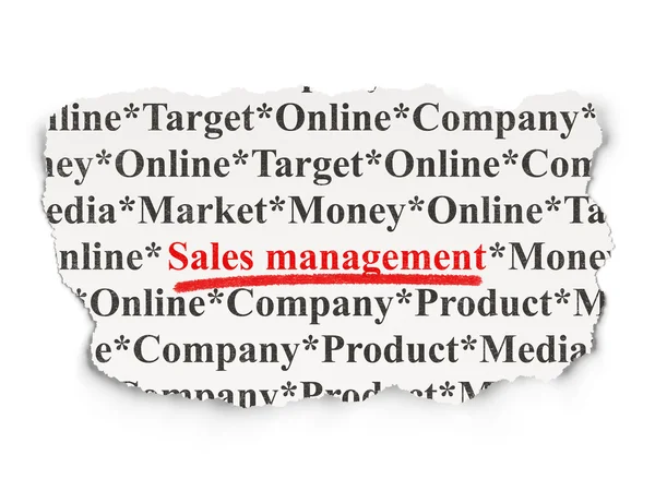 Advertising concept: Sales Management on Paper background — Stock Photo, Image