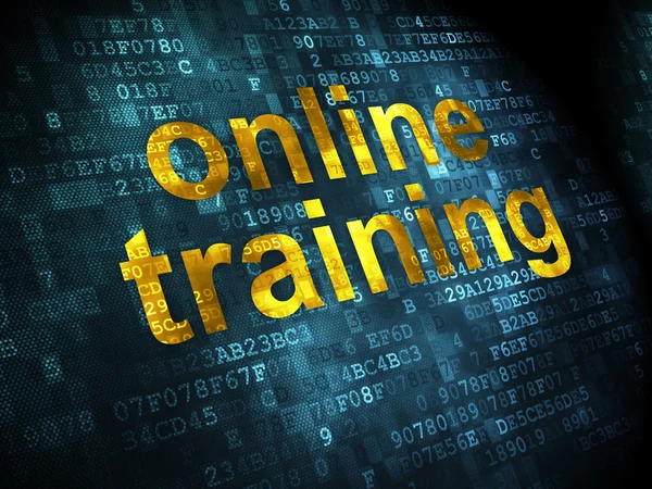 Education concept: Online Training on digital background — Stock Photo, Image