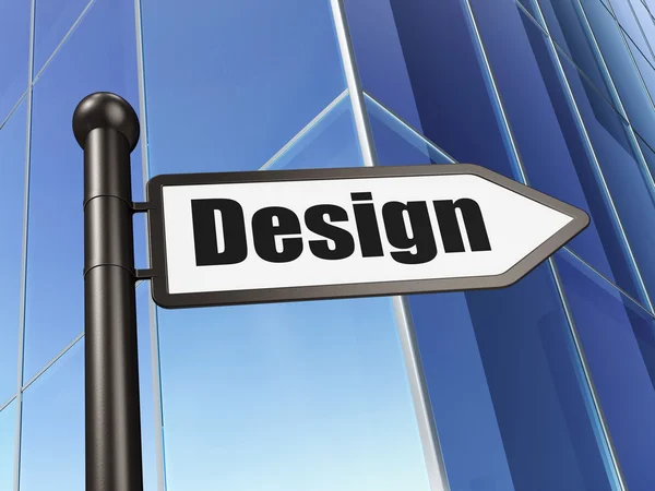 Reklamní koncepce: Design na budování pozadí — Stock fotografie