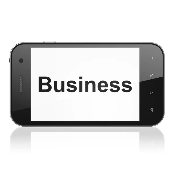 Finance concept: Business on smartphone — Stock Photo, Image