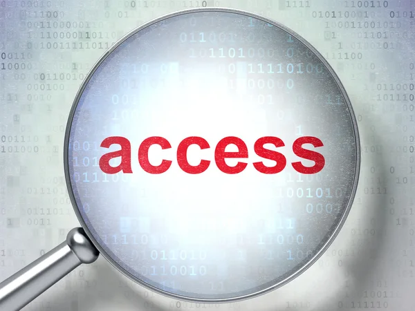 Privacy concept: Access with optical glass — Stock Photo, Image