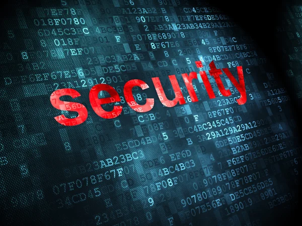 Schutzkonzept: Sicherheit vor digitalem Hintergrund — Stockfoto