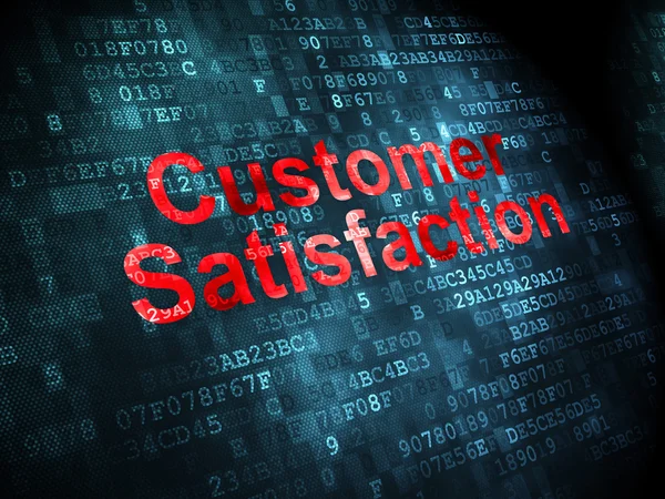 Marketing concept: Customer Satisfaction on digital background — Stock Photo, Image