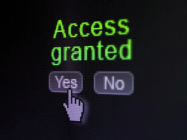 Security concept: Access Granted on digital computer screen — Stock Photo, Image