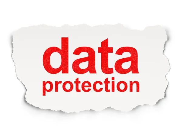 Säkerhetsbegreppet: dataskydd på papper bakgrund — Stockfoto