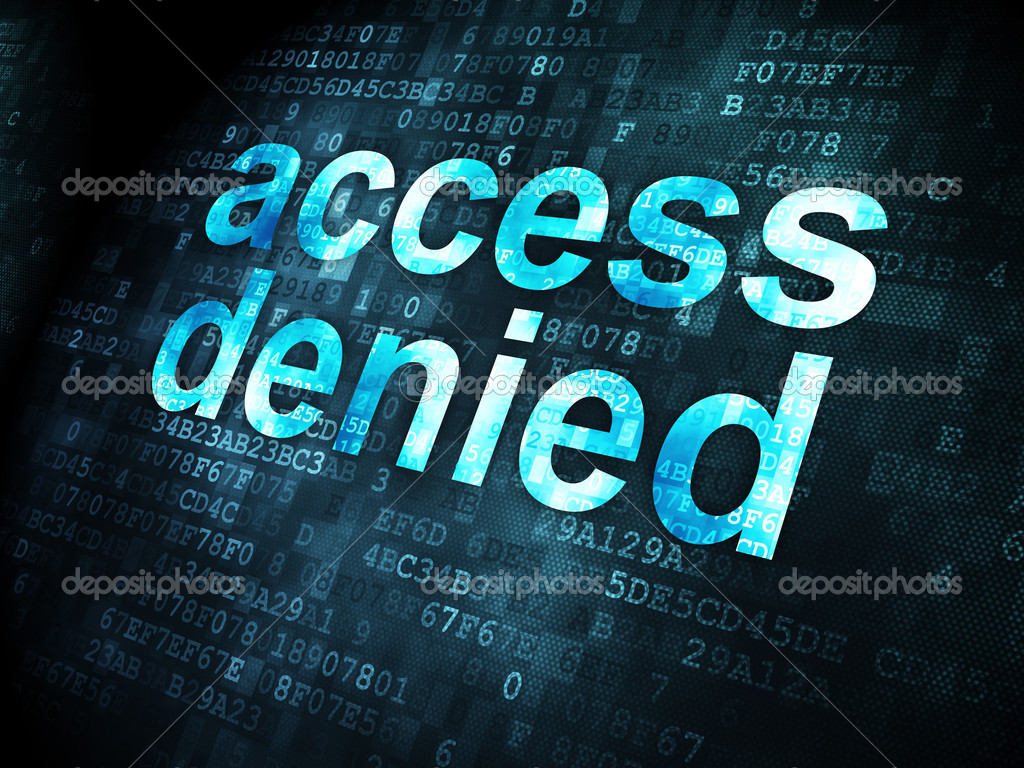 Protection concept: Access Denied on digital background — Stock Photo © maxkabakov #31894123