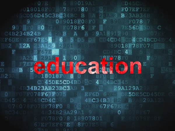Utbildning koncept: utbildning på digital bakgrund — Stockfoto