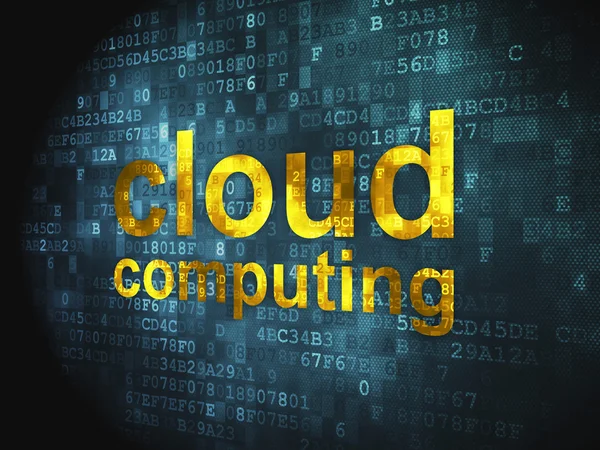 Tecnologia di cloud computing, concetto di rete: Cloud Computing — Foto Stock