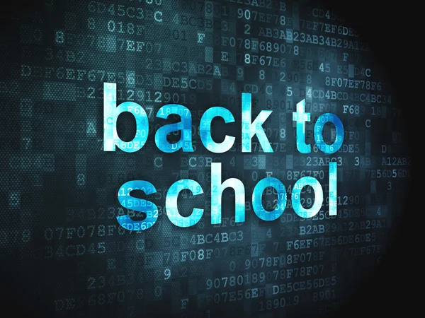 Education concept: Back to School on digital background — Stock Photo, Image