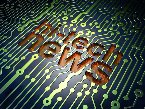 News concept: circuit board with word Hi-tech News