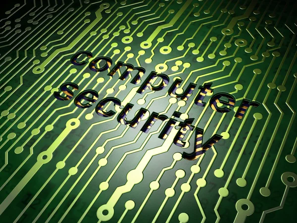 Protection concept: circuit board with word Computer Security — Stock Photo, Image