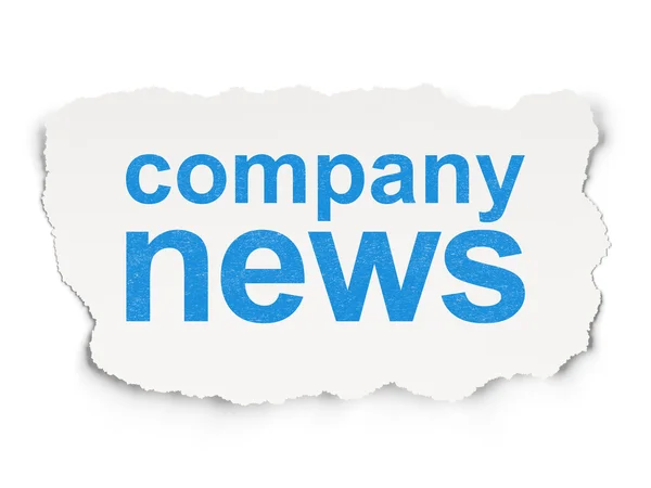 Concepto de noticias: Noticias de la empresa sobre fondo de papel — Foto de Stock