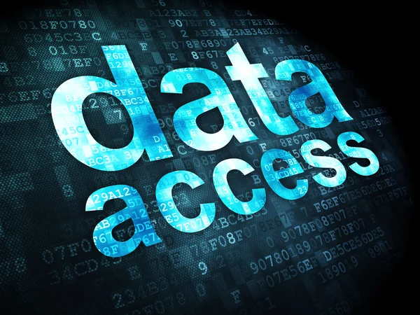 Concepto de datos: Acceso a los datos sobre fondo digital — Foto de Stock