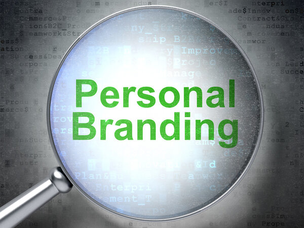 Маркетинговая концепция: персональный брендинг с оптическим стеклом
