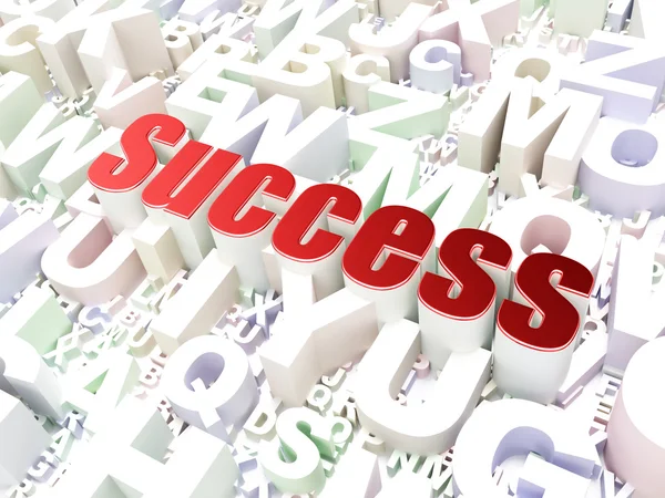 Business concept: Success on alphabet — Stock Photo, Image