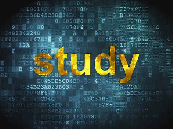 Education concept: Study on digital background — Stock Photo, Image