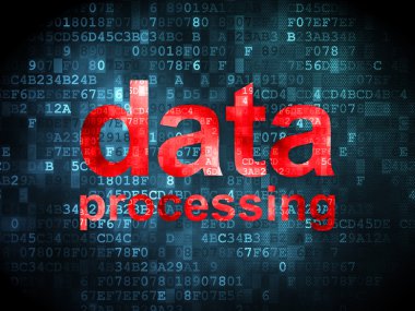 Veri kavramı: veri işleme dijital arka plan üzerinde
