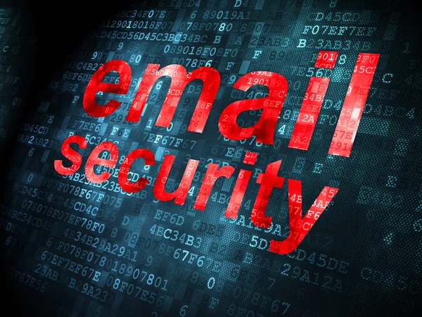 Concetto di sicurezza: Email Sicurezza su sfondo digitale — Foto Stock