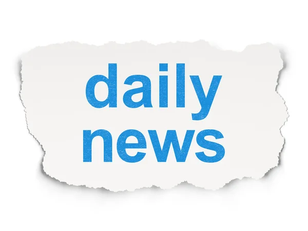 Concetto di notizie: Daily News on Paper background — Foto Stock