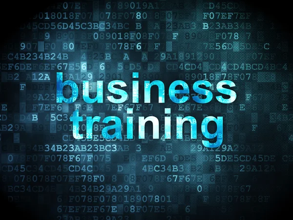 教育理念: デジタル背景にビジネス トレーニング — ストック写真
