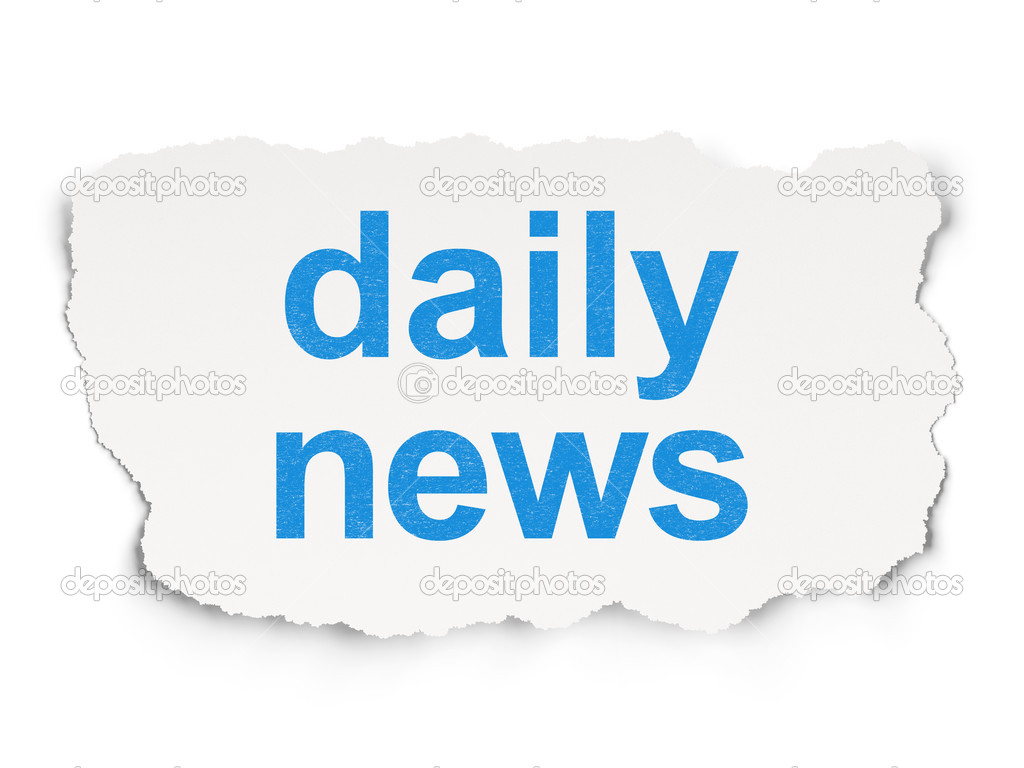 News concept: Daily News on Paper background