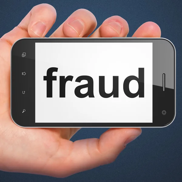 Veiligheidsconcept: fraude op smartphone — Stockfoto