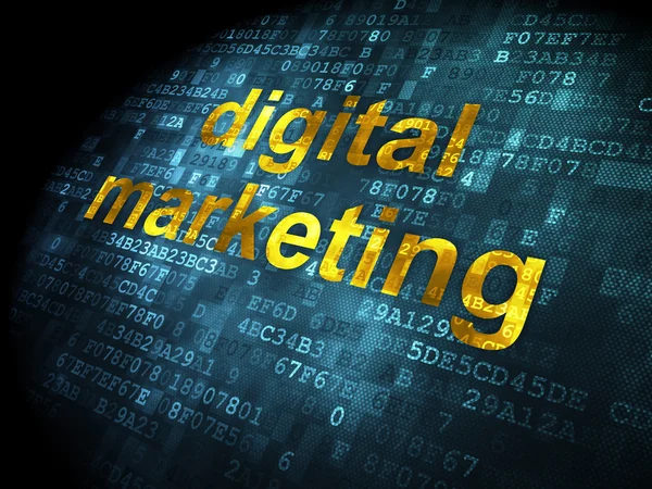 Marketing concept: Digitale Marketing op digitale achtergrond — Stockfoto