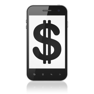 Para birimi kavramı: Doları smartphone cep telefonu ile