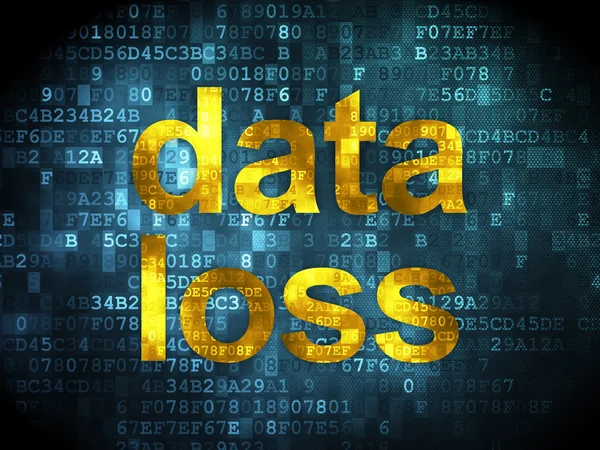 Pojęcie danych: utraty danych na tle cyfrowy — Zdjęcie stockowe