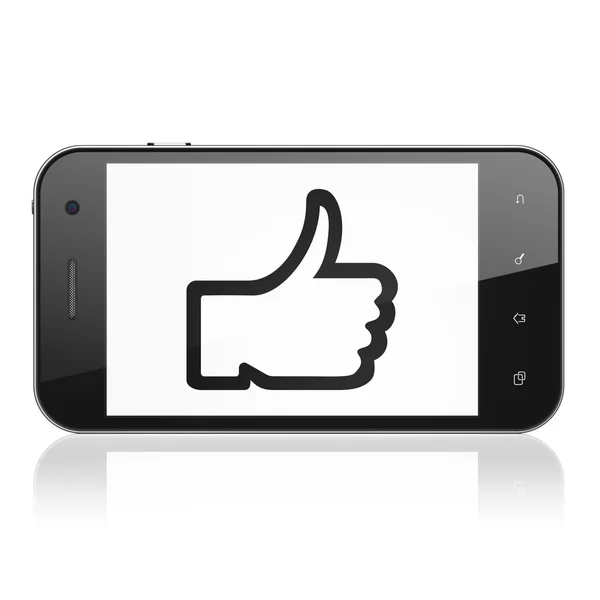 Sociale media concept: zoals op smartphone — Stockfoto
