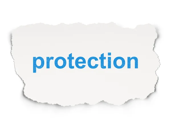 Concept de sécurité : Protection sur papier — Photo