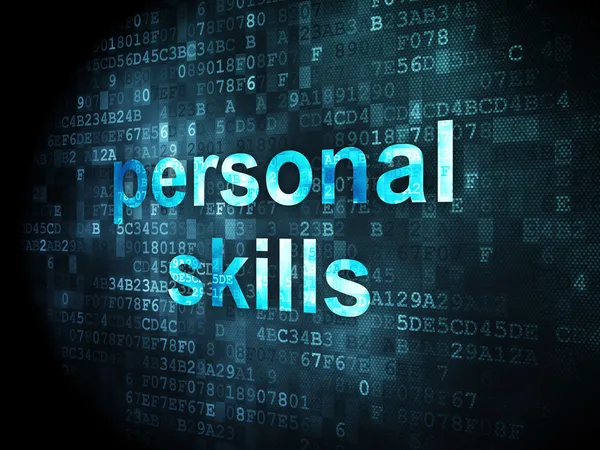 Education concept: Personal Skills on digital background — Stock Photo, Image