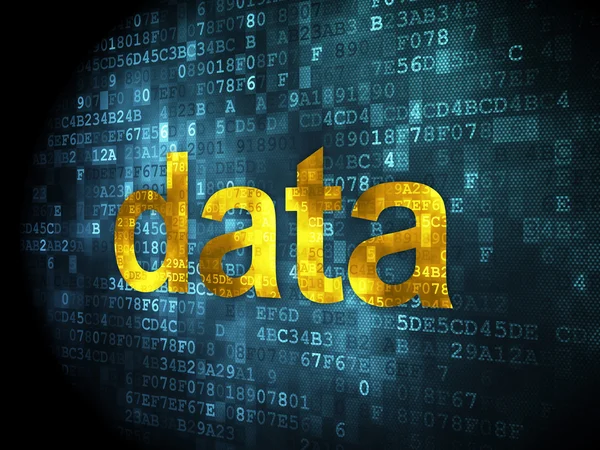 Datenkonzept: Daten zum digitalen Hintergrund — Stockfoto