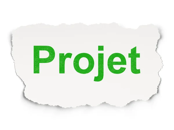 Conceito de financiamento: Projet (French) on Paper background — Fotografia de Stock