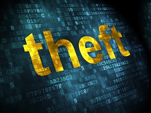 Privacy concept: Theft on digital background — Stock Photo, Image