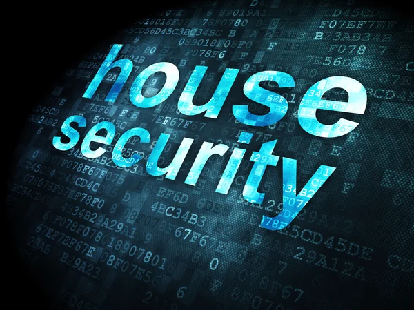 Privacy concept: House Security on digital background — Stock Photo, Image