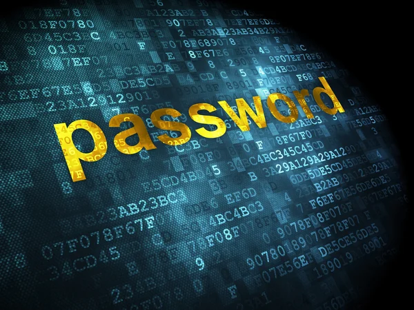 Concetto di privacy: password su sfondo digitale — Foto Stock