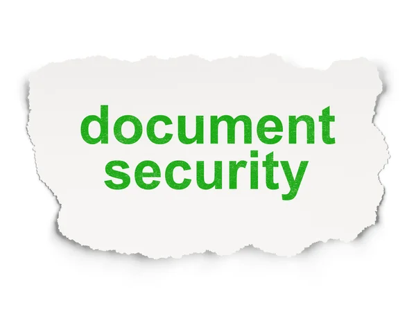 Concepto de seguridad: seguridad de documentos sobre fondo de papel — Foto de Stock