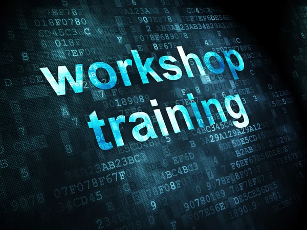 Education concept: Workshop Training on digital background — Stock Photo, Image