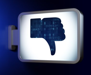 Sosyal ağ kavramı: aksine billboard arka plan üzerinde