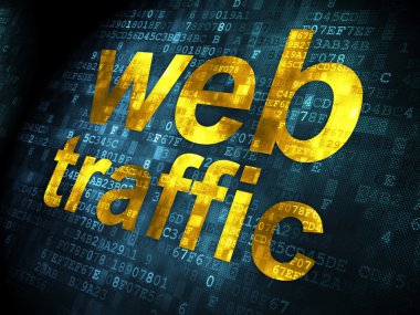 SEO web tasarım konsepti: dijital arka plan Web Trafik