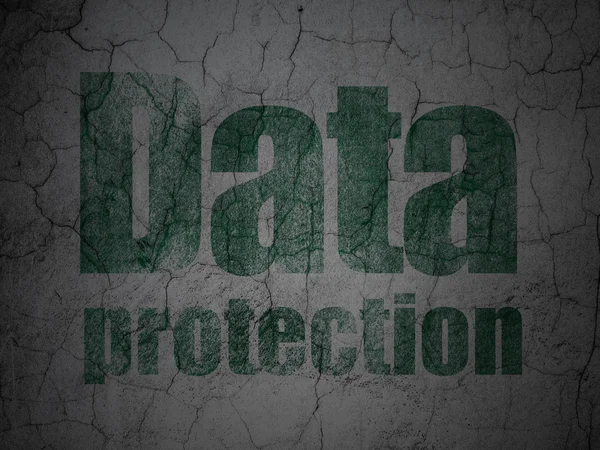 Conceito de privacidade: Proteção de dados no fundo da parede grunge — Fotografia de Stock