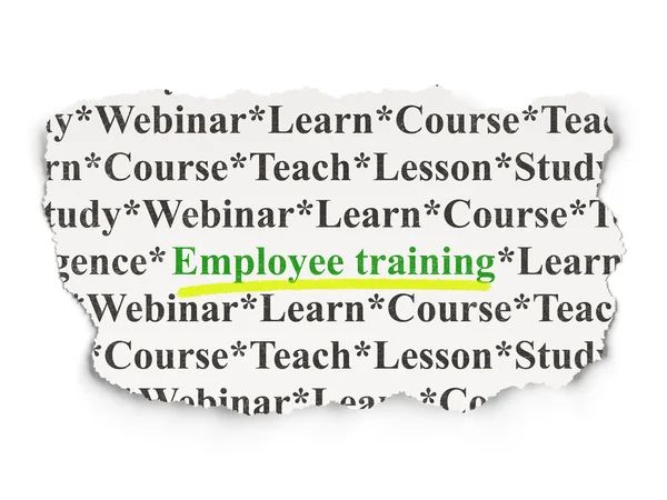 Education concept: Employee Training on Paper background — Stock Photo, Image