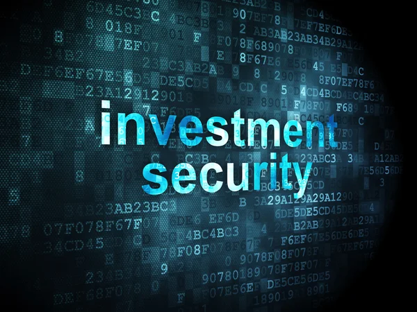 Protection concept: Investment Security on digital background — Stock Photo, Image