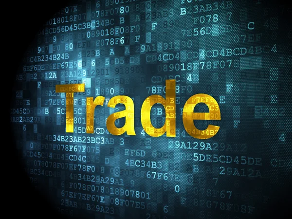 İş kavramı: dijital arka plan üzerinde ticaret