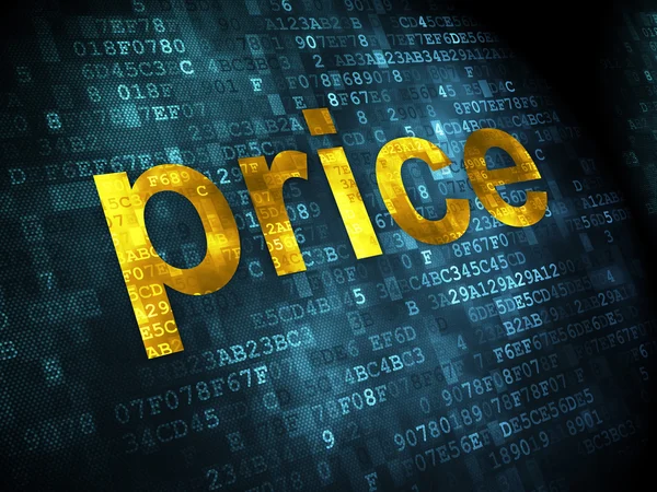 Werbekonzept: Preis auf digitalem Hintergrund — Stockfoto